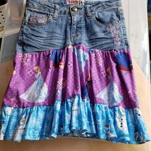 Handmade new skirt frozen ruffles sz10